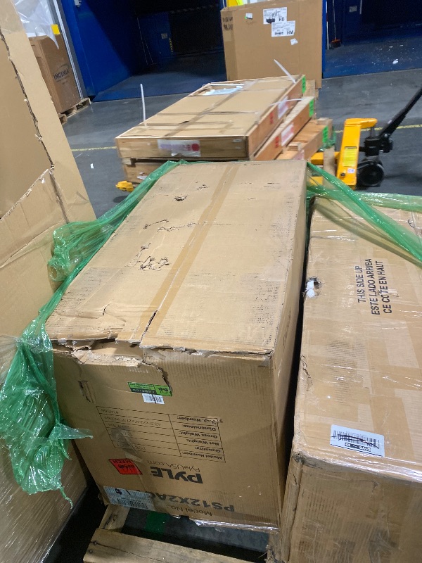 Photo 1 of Pyle Line Array PA Speaker System Set - 1320W 3-Way Full Range Sound, Streaming, w/USB/SD Port, EQ, Echo Active and Passive Subwoofer, Woofer, Tweeter, 5 Band Graphic Equalizer