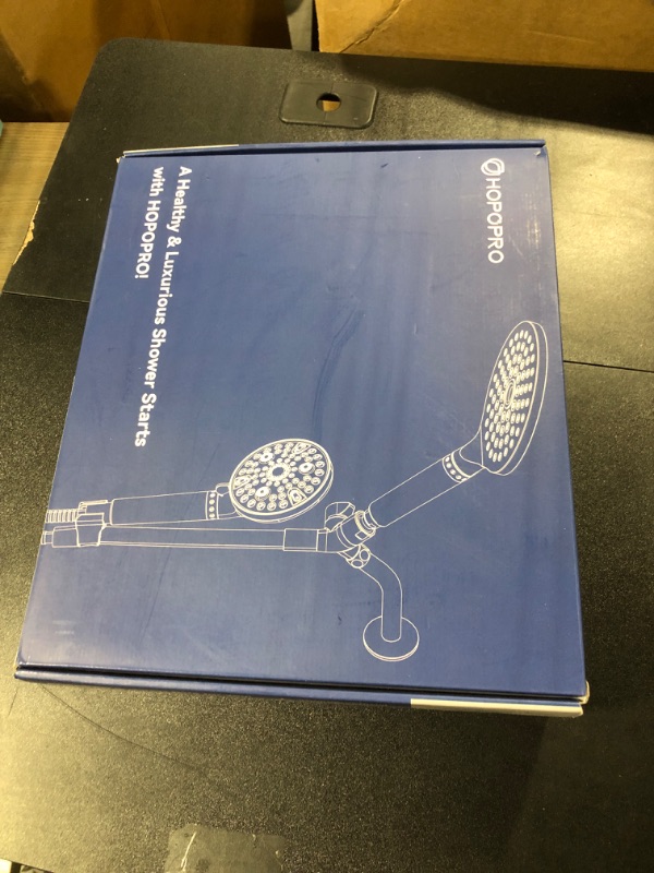 Photo 1 of Dual Filtered Handheld Shower Heads Combo, HOPOPRO 15-Mode High Pressure Rainfall Showerheads Combo Set with Filter, for Hard Water, Removes Chlorine, Improves Skin Hair Condition, Chrome