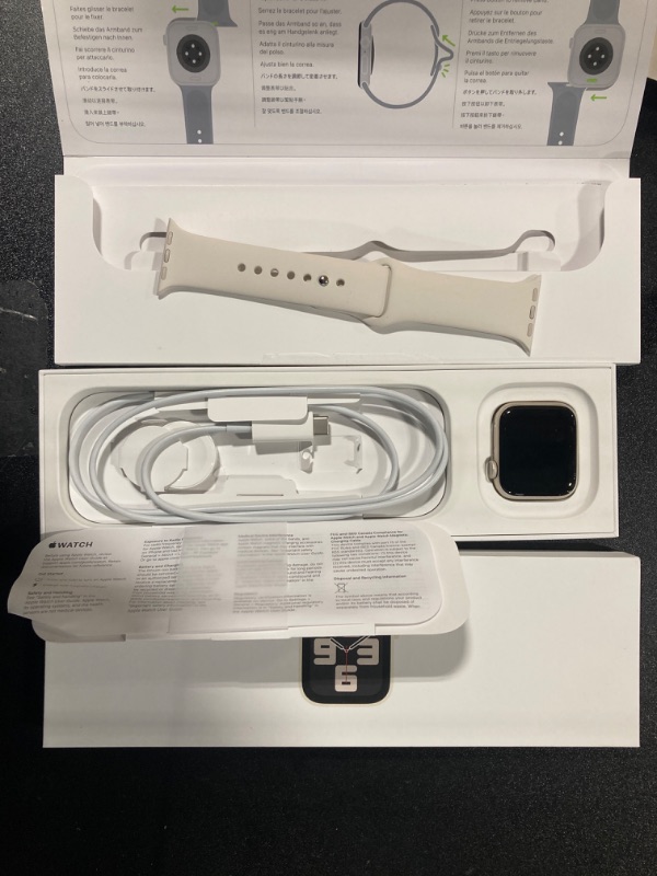 Photo 1 of Apple Watch Series 10 [GPS 46mm case] Smartwatch with Rose Gold Aluminium Case with Light Blush Sport Band - M/L. Fitness Tracker, ECG App, Always-On Retina Display, Water Resistant