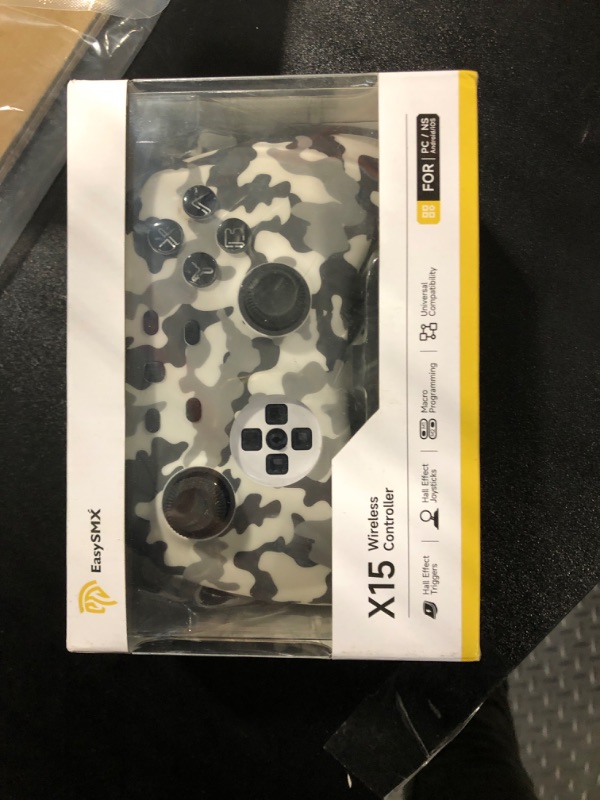 Photo 1 of ***USED***EasySMX X15 PC Controller - Enhanced Wireless Bluetooth Controller with Hall Joysticks/Hall Triggers/RGB Lighting -