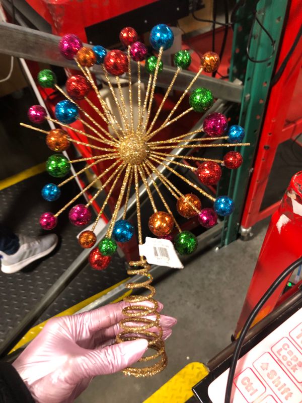 Photo 3 of 11.5 Inch Starburst Christmas Tree Topper