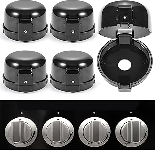 Photo 1 of 
Stove Knob Safety Covers, Unlock with Adult Two-Finger, Dual-Key Press Gas Stove