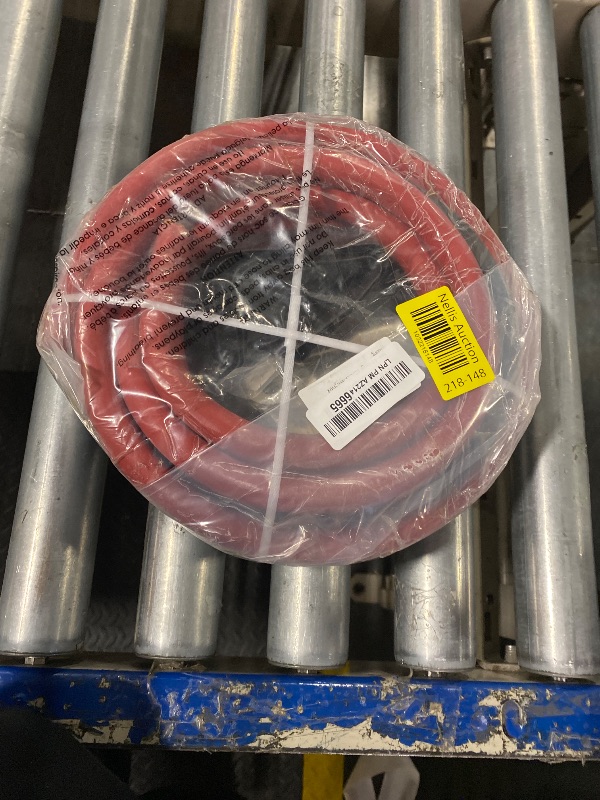 Photo 1 of 4/0 Gauge 4/0 AWG 10 Feet Red + 10 Feet Black Welding Battery Pure Copper Flexible Cable + 10pcs of 3/8" Tinned Copper Cable Lug Terminal Connectors + 3 Feet Black Heat Shrink Tubing