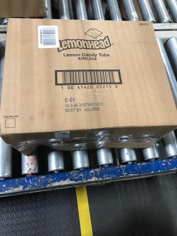 Photo 1 of Lemonhead Hard Lemon Candy, Summer Candy, Individually Wrapped, 150 Count Tub (Pack of 4)