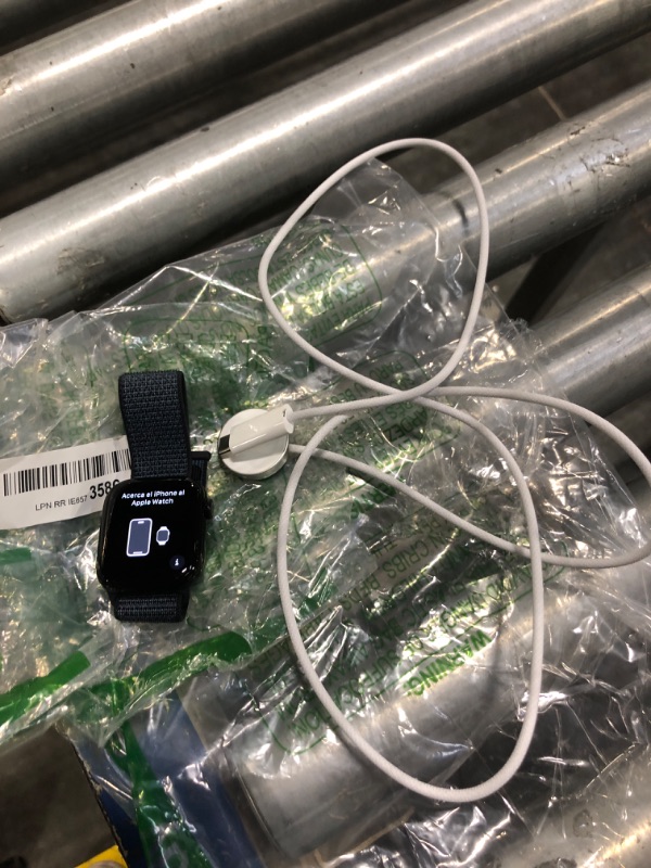 Photo 1 of Apple Watch Series 10 [GPS 42mm case] Smartwatch with Jet Black Aluminium Case with Ink Sport Loop. Fitness Tracker
