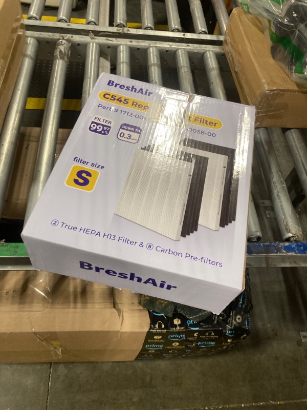 Photo 1 of Breshair C545 Filter Replacement Compatible with Winix C545 Air Purifier, 2 True HEPA Filters S and 8 Activated Carbon Filters, Compare to Part # 1712-0096-00 & 2522-0058-00