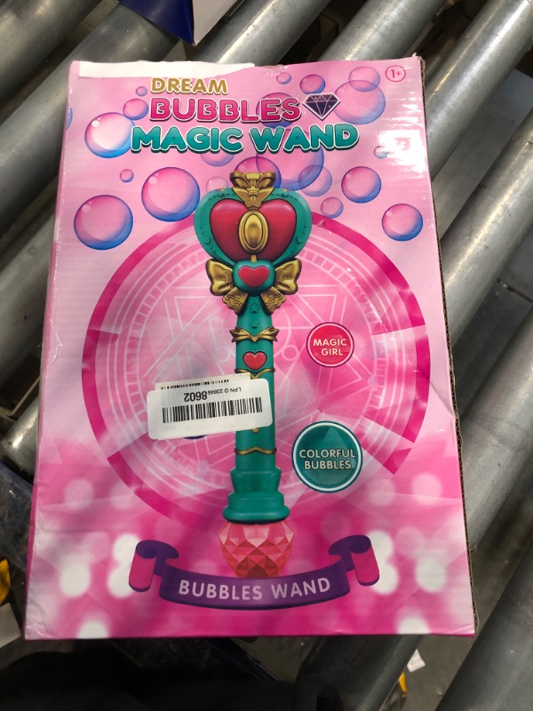 Photo 2 of 2 Pack Bubble Wand for Kids, Princess Heart Bubble Machine Blower Maker Wands Easter Basket Stuffers Outdoor Toys Gifts for 1 2 3 4 5 6 7 8 Years Old Toddlers Little Girls