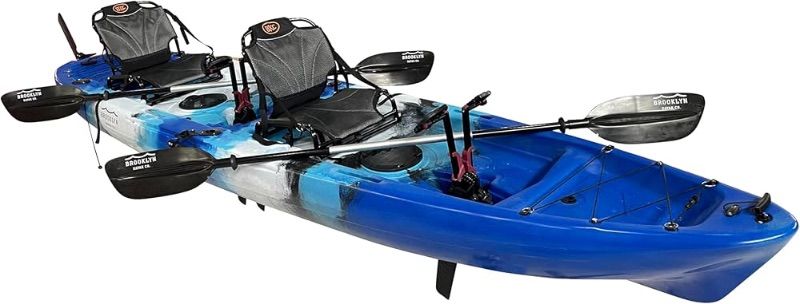 Photo 1 of **SMALL DENT IN FRONT** Perception Tribe 13.5 Sit on Top Tandem Kayak for All-Around Fun Large Rear Storage with Tie Downs