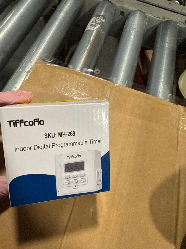 Photo 1 of Tiffcofio Indoor Digital Light Timer, 7 Day Programmable Plug in Outlet Timer, 2 Grounded Outlets for Lamps and Indoor Lightings, ETL Listed