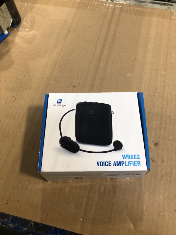 Photo 1 of WinBridge Bluetooth Voice Amplifier for Teachers, Wireless Voice Amplifier with Bluetooth Headset Microphone, Portable Megaphone Speaker Headset System, Teacher Must Haves 15W WB002