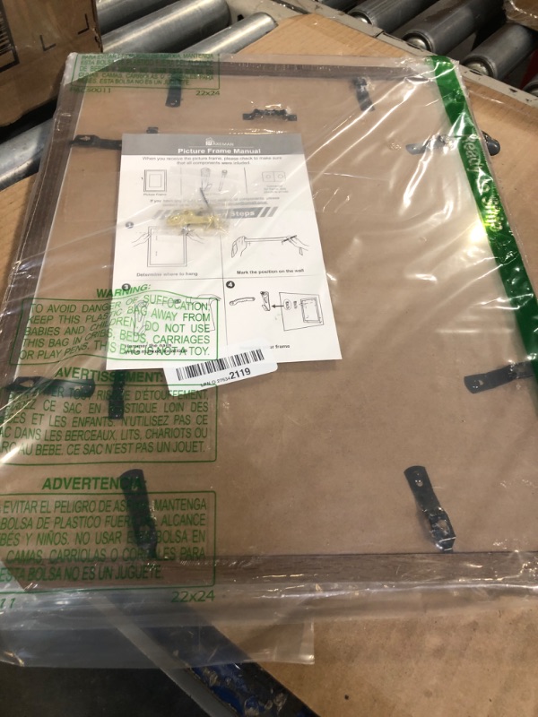 Photo 1 of Axeman 12x16 Picture Frame with Mat for 8.5x11, Solid Oak Wood Frame w/Tempered Real Glass, Wooden Certificate Document Frame Horizontal and Vertical Formats for Wall with Wall Hook Included, Walnut