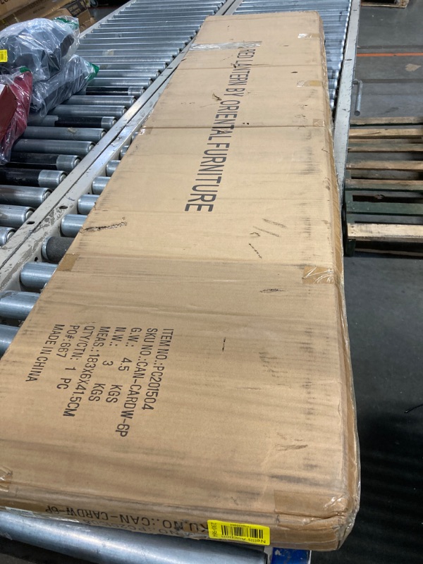 Photo 1 of 6 ft. Tall White Temporary Cardboard Folding Screen - 6 Panel