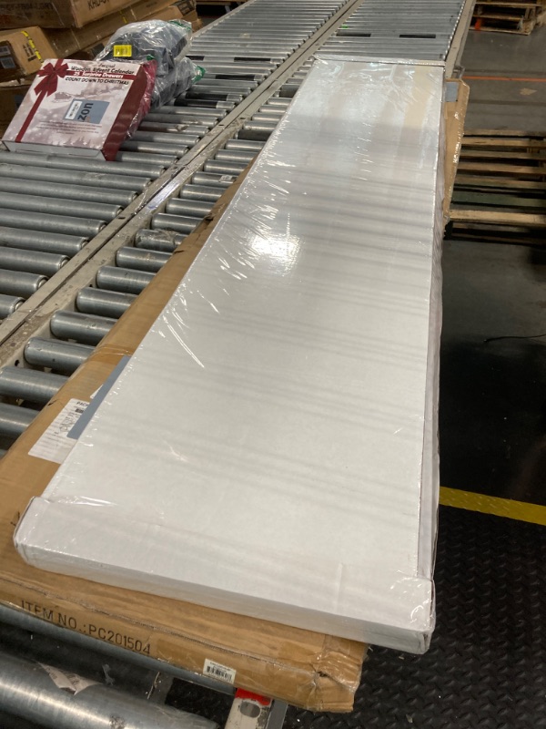 Photo 1 of 6 ft. Tall White Temporary Cardboard Folding Screen - 6 Panel