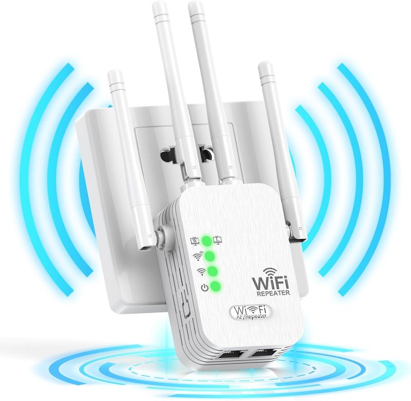 Photo 1 of WiFi Extenders Signal Booster for Home - Internet Extender WiFi Booster, Long Range up to 12880Sq.ft and 120 Devices WiFi Repeater Signal Booster
