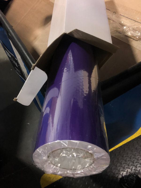 Photo 3 of ***USED***Purple Permanent Vinyl for Cricut, Silhouette Cameo, 12" x 40FT Purple Vinyl Glossy Adhesive Roll for DIY Christmas Decorations, Birthday Party, Festivals, Mug, Cards, Car Decals, Wall Stickers