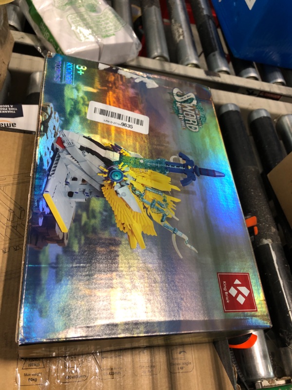 Photo 1 of MOC TOTK Master Sword Building Set, Legendary Sword Building Toy with Crossing Light Dragon Base, Gifts for Fans Kids Adults, Compatible with Lego Animal, 702 PCS (KK10001)