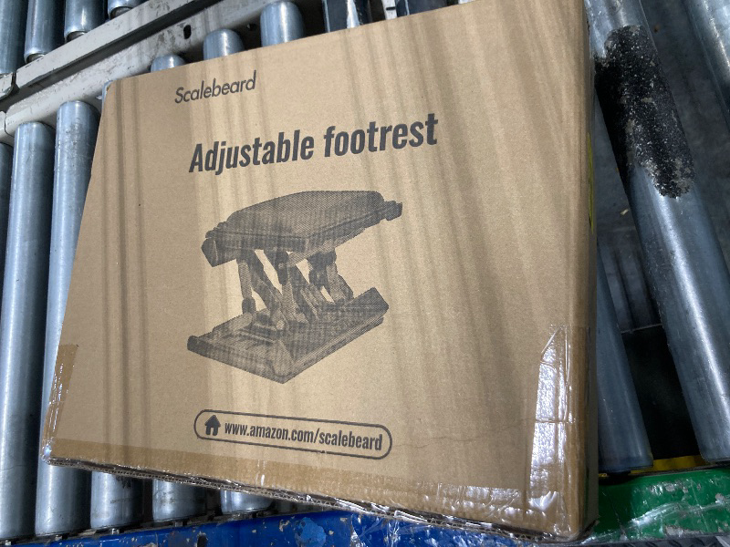 Photo 1 of Scalebeard Foot Rest for Under Desk at Work,Height Adjustable Infinite Angle Ergonomic Foldable Footrest for Office, Gaming,Computer, Removable Pad Desk Foot Stool with Massage Beads,for All Seasons