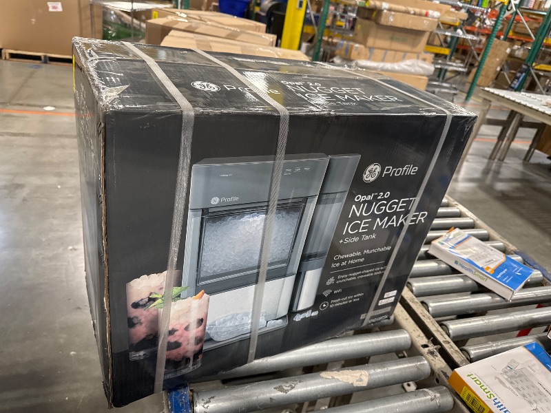 Photo 2 of ***NEW/FACTORY SEALED*** GE Profile Opal 2.0 with 0.75 Gallon Tank, Chewable Crunchable Countertop Nugget Ice Maker, Scoop included, 38 lbs in 24 hours, Pellet Ice Machine with WiFi & Smart Connected, Stainless Steel