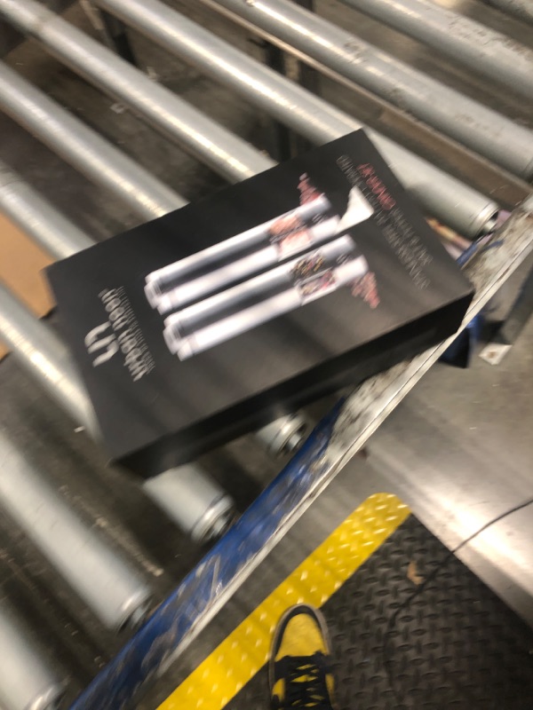 Photo 1 of Electric Salt and Pepper Grinder Set - Battery Operated Stainless Steel Mills (1 Black Pepper Grinder + 1 White Salt Grinder) Automatic One Handed Operation Electronic Adjustable Ceramic Grinders