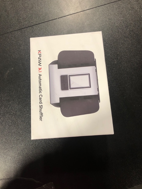 Photo 1 of KPAW Automatic Card Shuffler Machine - 1-2 Decks Low Noise Shuffler, Rechargeable & Portable, One Press Shuffling, Automatic Card Shuffler for Texas Hold'em, Skip-Bo, Poker, UNO, Phase 10