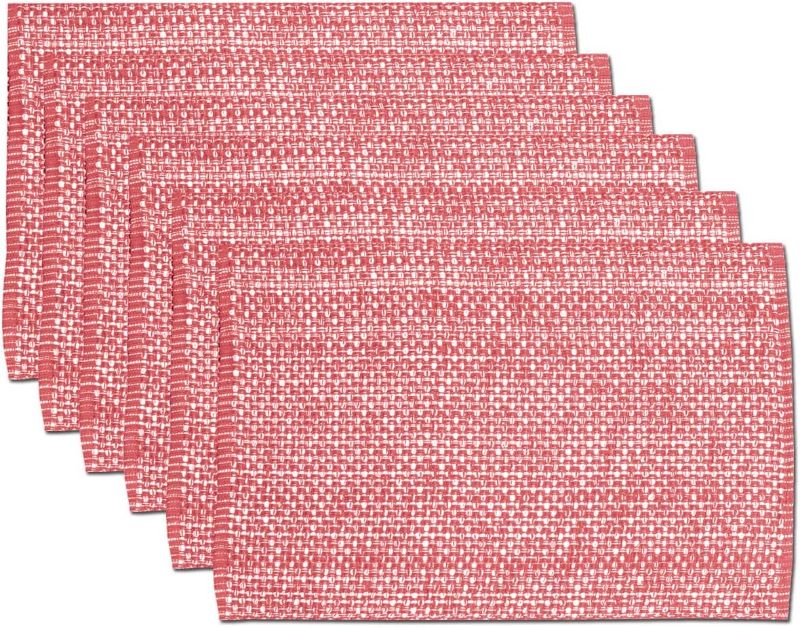 Photo 1 of *** PINK**100% Cotton Table Runner for Dining Room Tables Rectangle Two Tone Woven Fabric 72" x 13" Soft Durable Table Runner, Gray (Pack of 12)