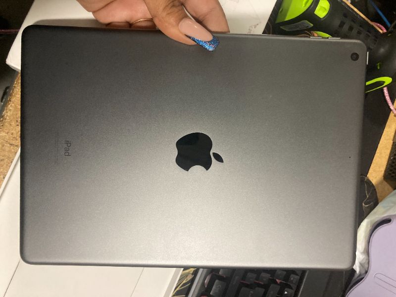 Photo 7 of ***It's locked by someone, use this item have to unlock first, also missing charging cord*** Apple iPad (9th Generation): with A13 Bionic chip, 10.2-inch Retina Display, 64GB, Wi-Fi, 12MP front/8MP Back Camera, Touch ID, All-Day Battery Life – Space Gray
