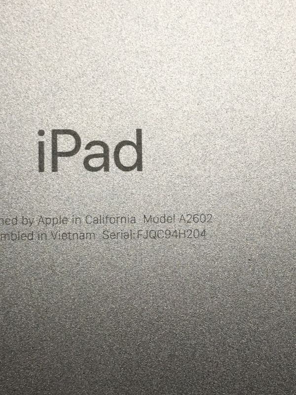 Photo 4 of ***It's locked by someone, use this item have to unlock first, also missing charging cord*** Apple iPad (9th Generation): with A13 Bionic chip, 10.2-inch Retina Display, 64GB, Wi-Fi, 12MP front/8MP Back Camera, Touch ID, All-Day Battery Life – Space Gray
