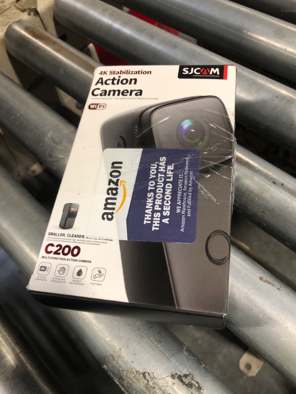 Photo 1 of SJCAM C200 Small Action Camera 4KHD Handheld Portable Lightweight 40M Underwater Waterproof Camera with Stabilization, 154° FOV Zoom Lens, Action Cam for Helmet, Bicycle, Vlogging