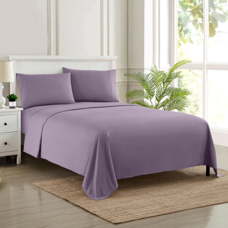 Photo 1 of 12 sets, Queen Size Bed Sheets - Breathable Luxury Sheets with Full Elastic & Secure Corner Straps Built In - 1800 Supreme Collection Extra Soft Deep Pocket Bedding Set, Sheet Set, Queen, Plum