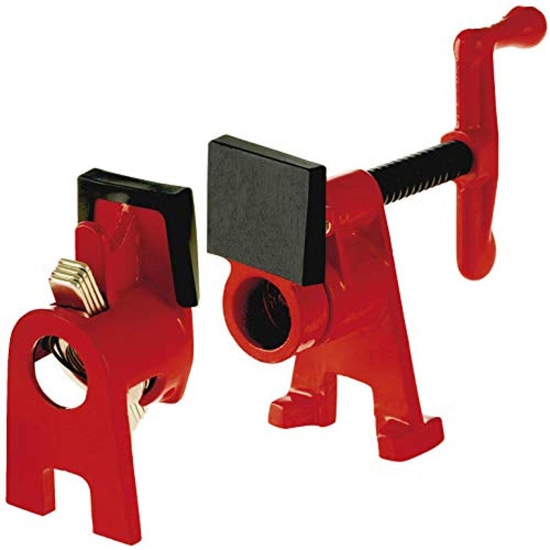 Photo 1 of 4pk, Bessey BPC-H34, 3/4-In. H Style Pipe Clamps - Incredibly Versatile, Easy To Assemble, Indespensable Workshop Clamp For Woodworking, Carpentry, Home Improvement, and DIY Projects