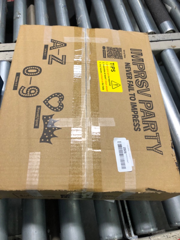 Photo 1 of imprsv 4FT Marquee Light Up Letters, Large Light Up Letters for Birthday Party Decor Wedding Decorations, Marquee Letters for Party Decoration Large Marquee Letters Arch Kit Decorations Letter N