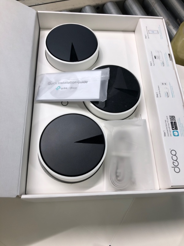 Photo 1 of TP-Link AX3000 Whole Home Wi-Fi 6 Mesh System (Deco X55 Pro) Up to 6500 Sq.Ft. ?×?.?? WAN/LAN Ports Wired Ethernet Backhaul ????? ??? ????+ ???????? 2023 Release (3-Pack)