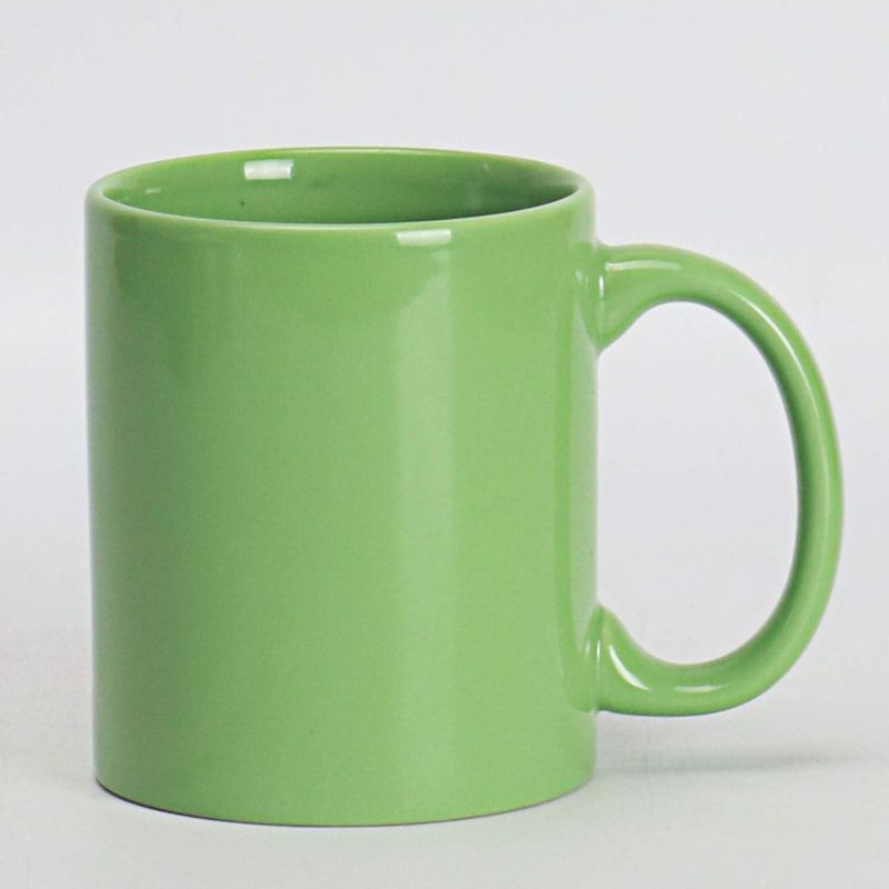 Photo 1 of 
HomeVss Restaurant China, 12oz C-Handle Stoneware Mug (Green, 36)