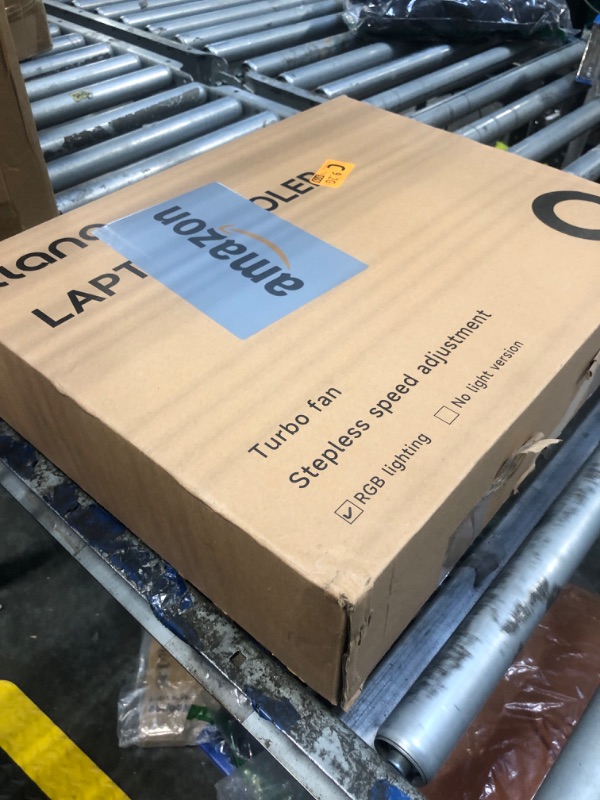 Photo 1 of llano RGB Laptop Cooling Pad, White, Powerful Turbofan, Quiet Cooling, Touch Control, LCD Screen, Seal Foam, 15-19in Laptops