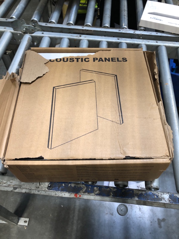 View 2 of Woovio Soundproof Wall Panels Mass Loaded Vinyl Sound Proof Panels High Density 12 Pack Self-adhesive Sound Barrier 12"X12"X0.4" MLV Insulation for Walls, Doors, Ceilings