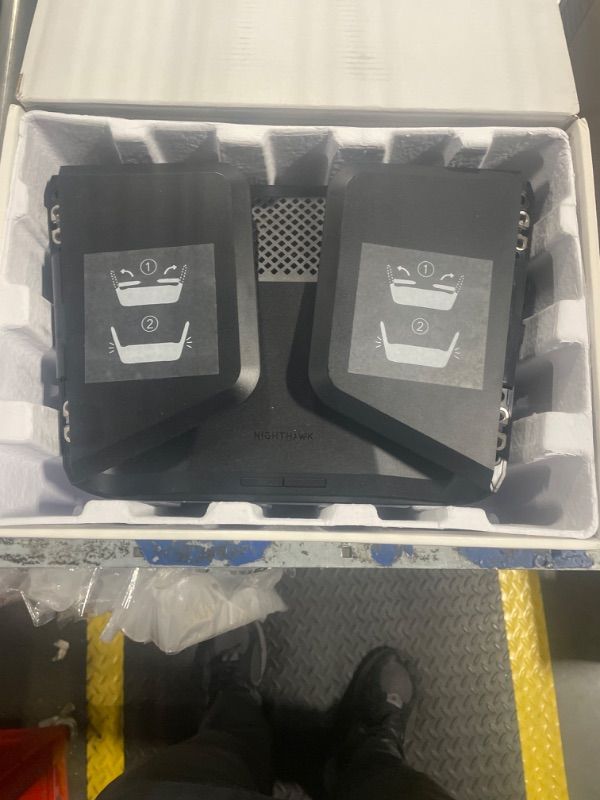 Photo 1 of NETGEAR Nighthawk Tri-Band WiFi 6E Router (RAXE300) - Security Features, AXE7800 Wireless Gigabit Speed (Up to 7.8Gbps), New 6GHz Band, 8-Streams Cover up to 2,500 sq. ft., 40 Devices