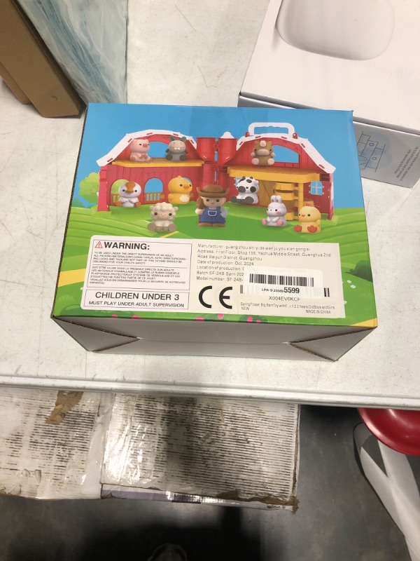 Photo 2 of ***USED**Toddler Toys For 1 2 3 Years Old Boys And Girls, Big Barn Toy With Farm Animal, Toddler Educational Montessori Toys, Farm Pretend Playset Toy, Christmas Birthday Gift For Toddler Baby Boys Girls ***animals missing***