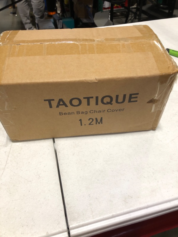 Photo 1 of **COVER** Taotique 4FT Giant Bean Bag Chair Cover (Cover only, No Filler) Soft Faux RH Fur Sofa Bed Cover Washable Bean Bag Couch Cover for Adult and Kids with Liner