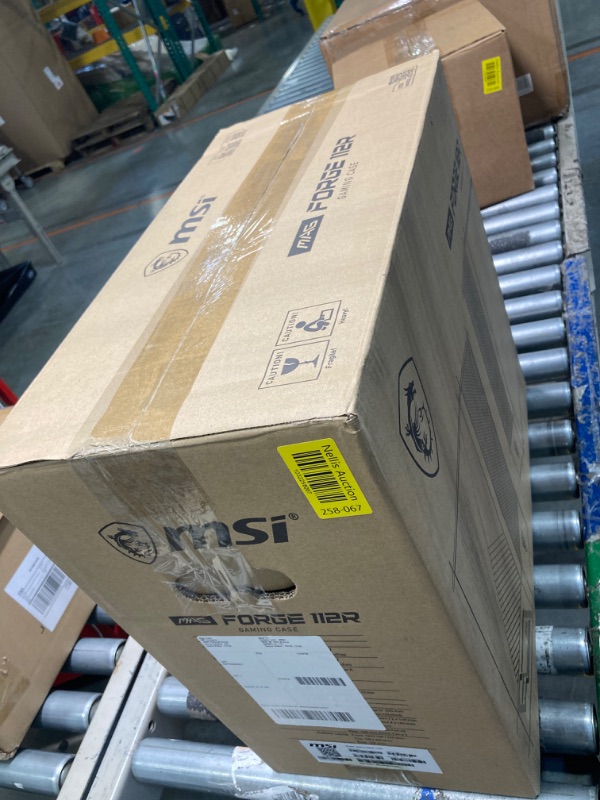 Photo 1 of MSI MAG Forge 112R - Premium Mid-Tower Gaming PC Case - Tempered Glass Side Panel - ARGB 120mm Fans - Liquid Cooling Support up to 240mm Radiator - Vented Front Panel