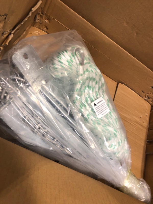 Photo 1 of MARINE SYSTEM Anchor Kit Fluke Anchor with Anchor Chain and Boat Anchor Rope Set for Boats Pontoon, Deck, Fishing, and Sail (13 lb)