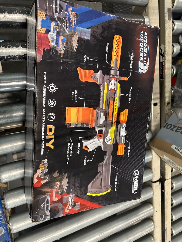 Photo 1 of Toy Guns Automatic Machine Gun with Tactical Vest Kit -Toy Sniper Gun Rifle with Bipod - Drum Magazine Clips and 120 Darts -Toys Foam Guns for Boys 8-12 Kids Adults Gifts for Birthday Christmas