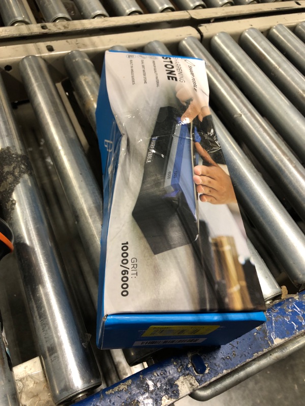 Photo 1 of Sharp Pebble Knife Sharpening Stone Kit-Grit 1000/6000 Wet Stone-Built In Angle Guides 15/17/20/22 Degrees- Professional Whetstone Knife Sharpener Stone Set with Plastic Base