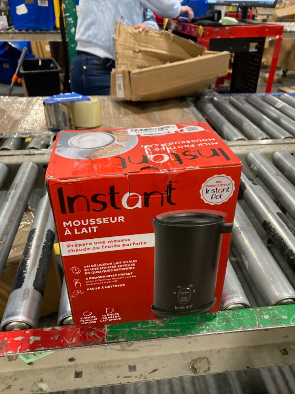 Photo 1 of ***USED***Instant 4-in-1 Milk Frother + Steamer - Black: Instant Pot Electric Frother for Coffee, 10 Cup Capacity, 500W, Hand Wash