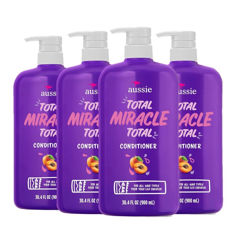 Photo 1 of ** PACK OFD 3**
For Damage – Aussie Paraben-Free Total Miracle Conditioner w/ Apricot