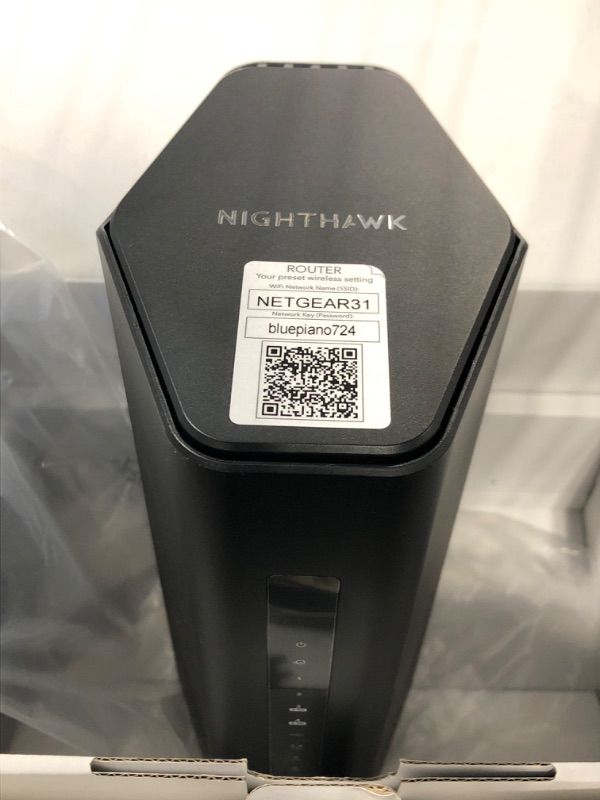 Photo 5 of **USED****UNABLE TO TEST**
NETGEAR Nighthawk Tri-Band WiFi 7 Router (RS300) – BE9300 Wireless Speed (up to 9.3Gbps) - Coverage up to 2