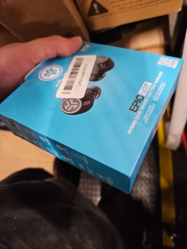 Photo 1 of **USED**
JLab Epic Lab Edition True Wireless Earbuds, Hybrid Dual Drivers, Spatial Audio, Multipoint BT, Wireless or USB-C Charging, Wear Detect Auto Play/Pause, Google Fast Pair