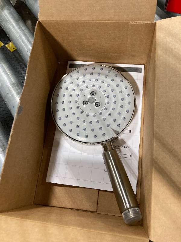 Photo 1 of hansgrohe Raindance S Easy Install 5-inch Handheld Shower Head Modern 3 RainAir, BalanceAir, Whirl 28519821, Brushed Nickel