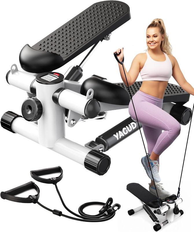 Photo 1 of 
Yagud Steppers for Exercise at Home, Mini Stair Stepper with Resistance Bands, Portable Under Desk Stepper Workout Step Machine 300 lbs Weight Capacity