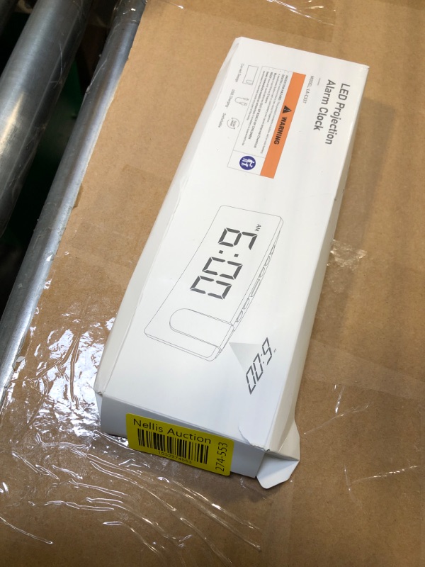 Photo 1 of GOLOZA Projection Alarm Clock, Digital Clock with 180° Rotatable Projector, 3-Level Brightness Dimmer, Clear LED Display, USB Charger, Progressive Volume, 9mins Snooze,12/24H, for Bedroom