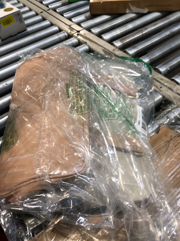 Photo 1 of MINKARS Weekender Bag with Shoe Compartment Travel Tote Overnight Bag, Personal Item Bag for Airlines 17 Inch, Beige